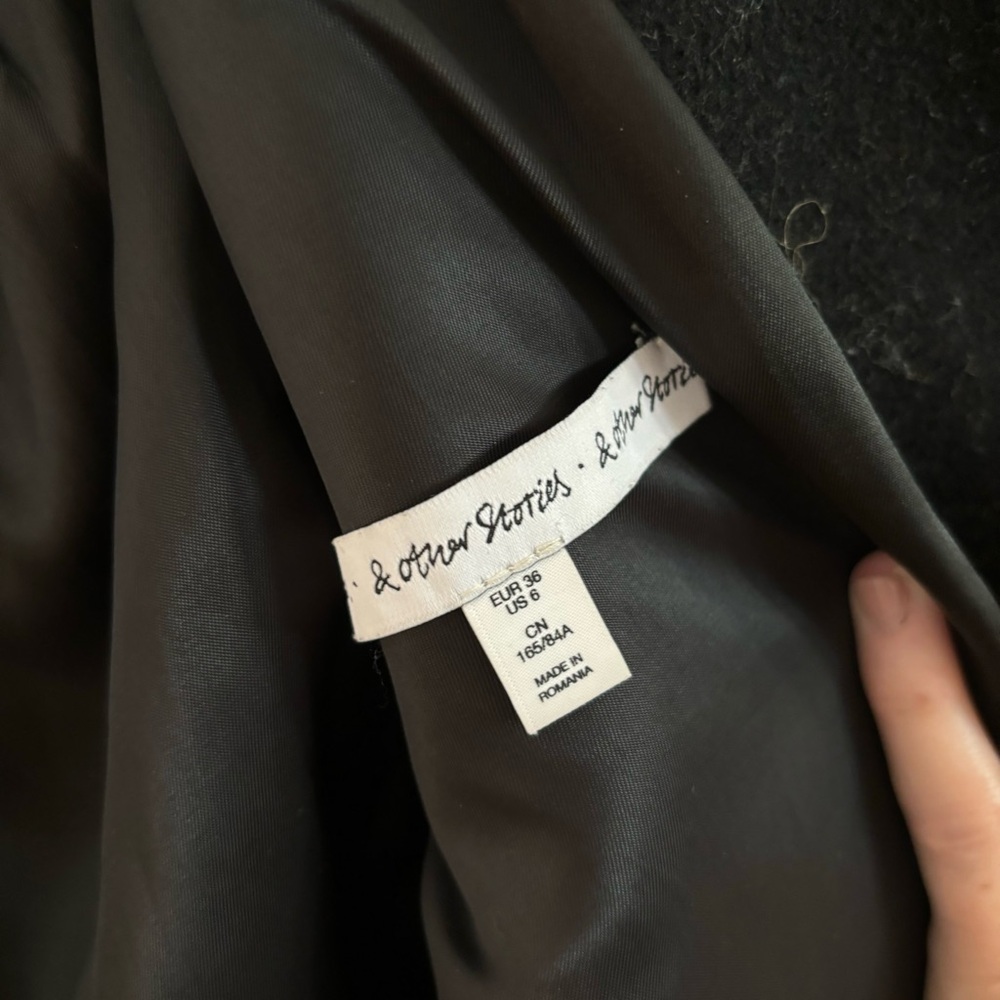 & Other Stories wool cocoon coat - Picture 3 of 3